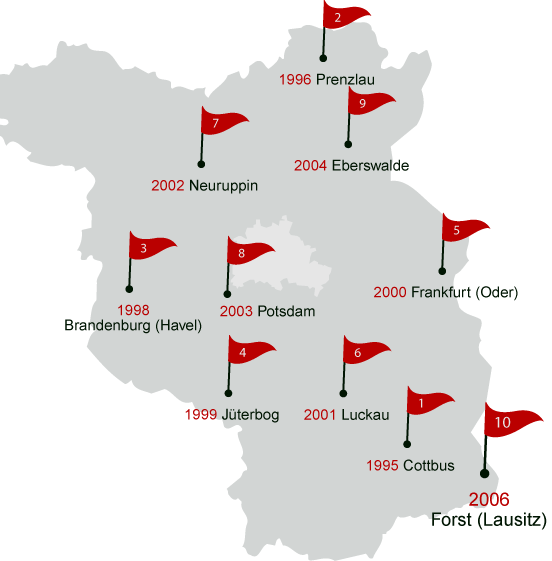 Orte des Brandenburg-Tages