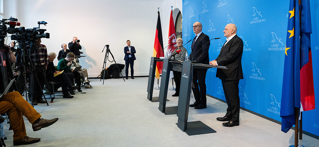 Pressetermin in der Staatskanzlei