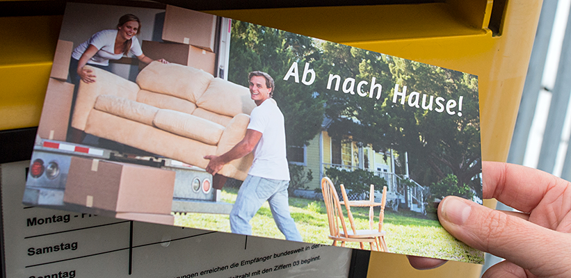  Postkarten-Aktion in Südbrandenburg, Foto: dpa