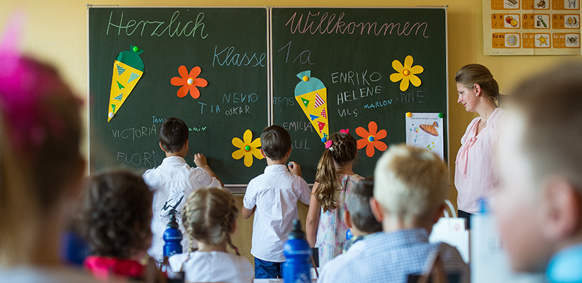 Einschulungsfeier in Booßen