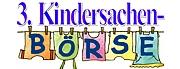 Logo: Kindersachen auf einer Wäscheleine Logo: Kindersachen auf einer Wäscheleine