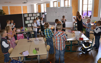 Foto: Klassenraum der Evangelischen Grundschule Foto: Klassenraum der Evangelischen Grundschule