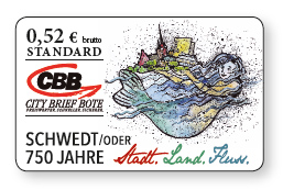 Abbildung der Sonderbriefmarke mit der Jubiläumsnixe Abbildung der Sonderbriefmarke mit der Jubiläumsnixe