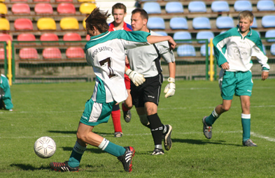 Foto: Fußballspieler in Aktion Foto: Fußballspieler in Aktion