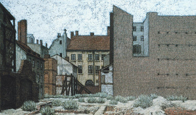 Ölbild: Gertraudenstraße 1957 Ölbild: Gertraudenstraße 1957