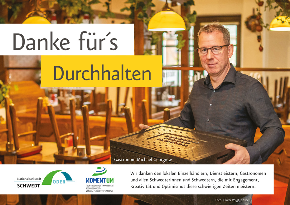Plakat „Danke für´s Durchhalten“ Plakat „Danke für´s Durchhalten“