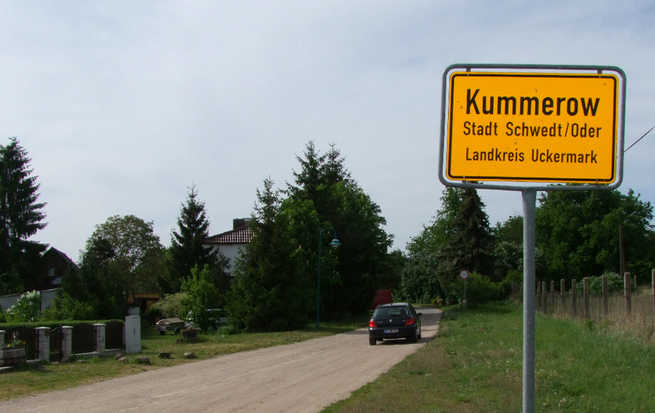 Foto: Ortseingangsschild von Kummerow