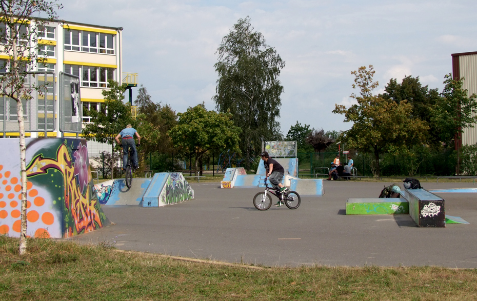 Foto: Skater auf der Skate-Anlage Külzviertel