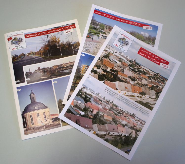 Foto: 3 Hefte „Schwedt in alten und neuen Ansichten“ Foto: 3 Hefte „Schwedt in alten und neuen Ansichten“