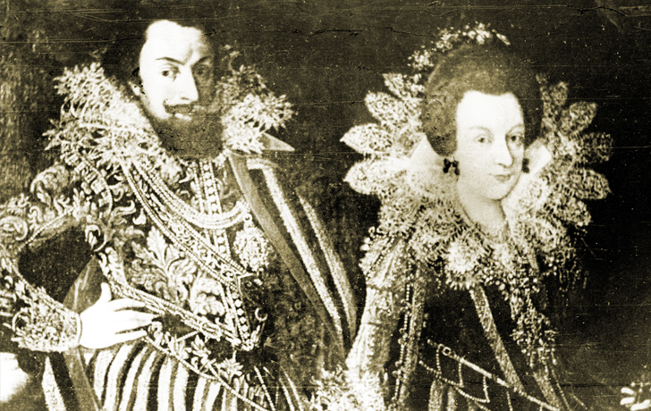 Abbildung: Porträt des Grafen Martin von Hohenstein mit Gattin