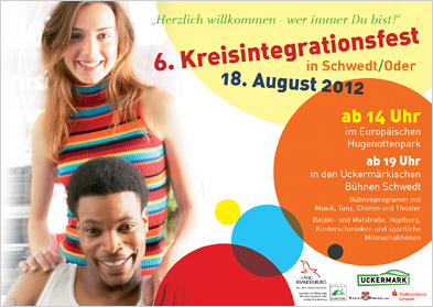 Plakat des Kreisintegrationsfestes Plakat des Kreisintegrationsfestes
