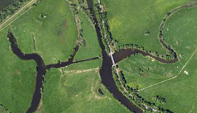 Foto: Polderlandschaft aus der Vogelperspektive Foto: Polderlandschaft aus der Vogelperspektive