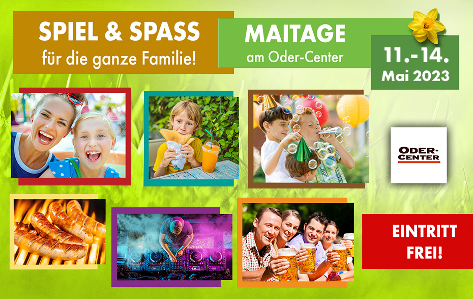 Grafik: verschiedene Fotos und Text: Spiel & Spaß für die ganze Familie. Eintritt frei! Grafik: verschiedene Fotos und Text: Spiel & Spaß für die ganze Familie. Eintritt frei!