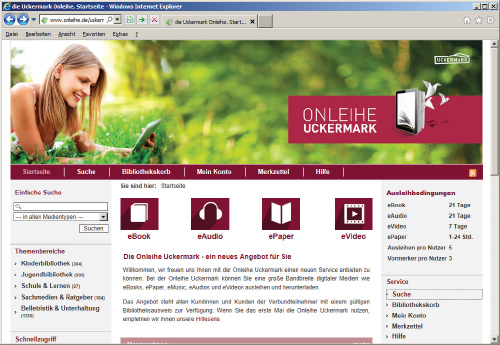 Homepage Onleihe Uckermark Homepage Onleihe Uckermark
