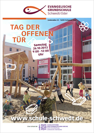 Plakat: Blick auf den Spielplatz der Schule Plakat: Blick auf den Spielplatz der Schule