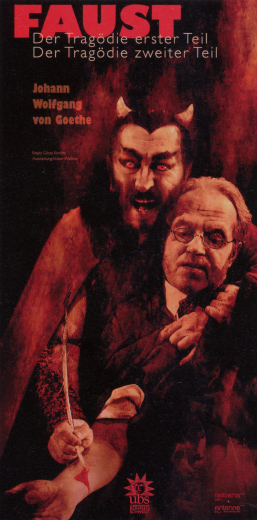 Plakat: Faust und Mephisto in Rot Plakat: Faust und Mephisto in Rot