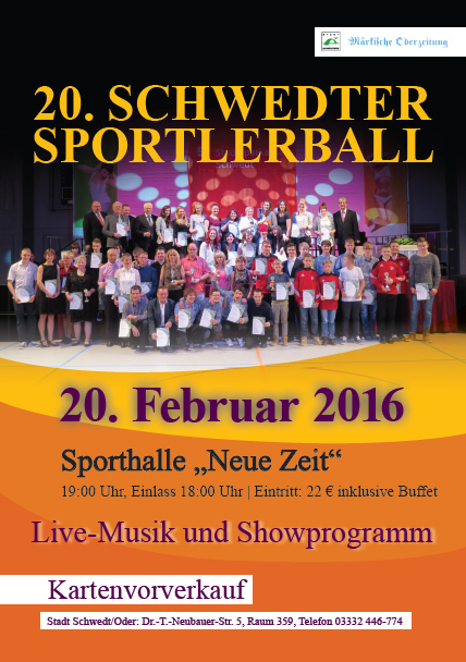 Plakat Sportlerball 2016 Plakat Sportlerball 2016