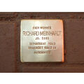 Foto: Stolperstein zum Gedenken an Richard Meinhardt