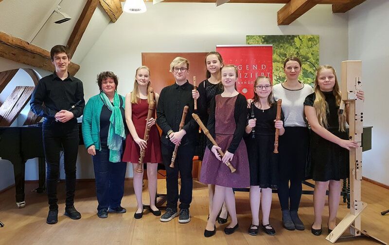 Foto: Jugend musiziert 2019 Regio Blockflöten Septett Foto: Jugend musiziert 2019 Regio Blockflöten Septett