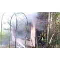 Brand Gartenlaube