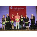 Foto: geehrte Sportler auf der Bühne