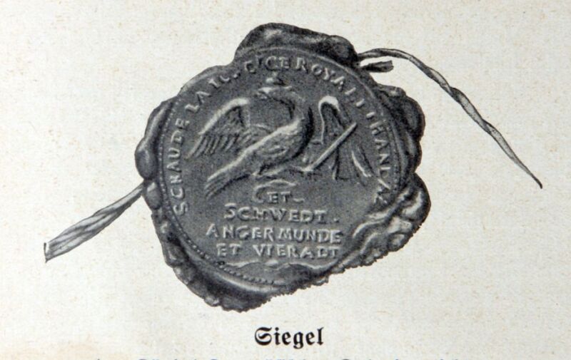 Runde Prägung mit Adler Runde Prägung mit Adler