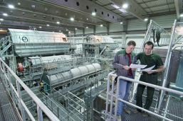 Foto: Produktionsanlage bei UPM Foto: Produktionsanlage bei UPM