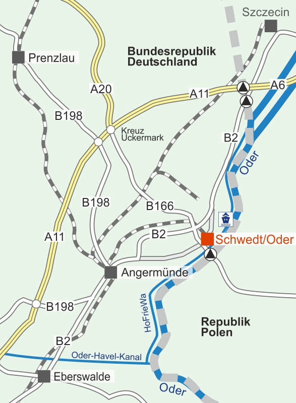 Karte: Verkehrsanbindung