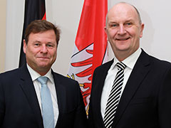 Ministerpräsident Woidke und Finanzminister Görke