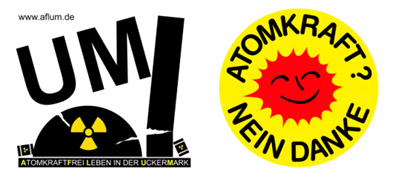 Logo der Bürgerinitiative &bdquo;ATOMKRAFTFREI Leben in der Uckermark&ldquo;