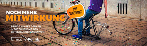 Plakat: Projekt „Ichmache > Politik“ Plakat: Projekt „Ichmache > Politik“